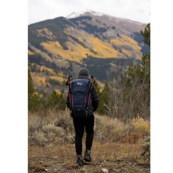 Slumberjack Trail Ridge 50 Liter Backpacking Backpack, Blue (Back Pack) - Picture 15 of 16